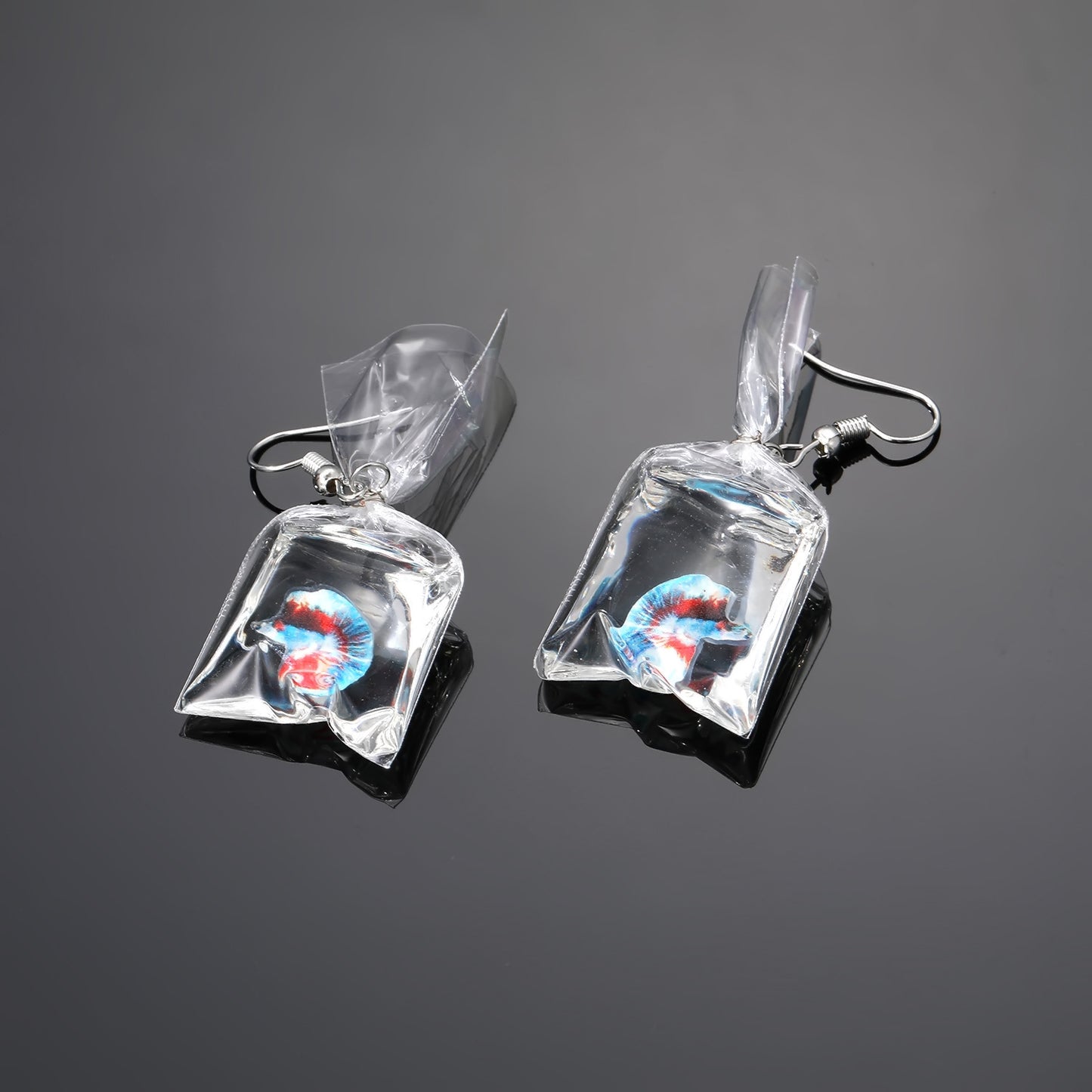 Dazzling Goldfish Water Droplet Earrings - Fashionable Womens Jewelry for Ocean Lovers - Unique Gift Idea for Parties and Special Occasions