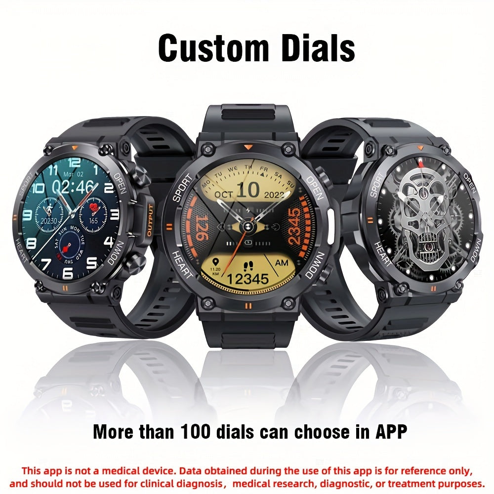 SENBONO Round Smart Watch With 3.53cm Screen Wireless Dial Answer Call Watch, Activity Fitness Watch 400mAh Outdoor Sports Smartwatch Men Women For IPhone/Android