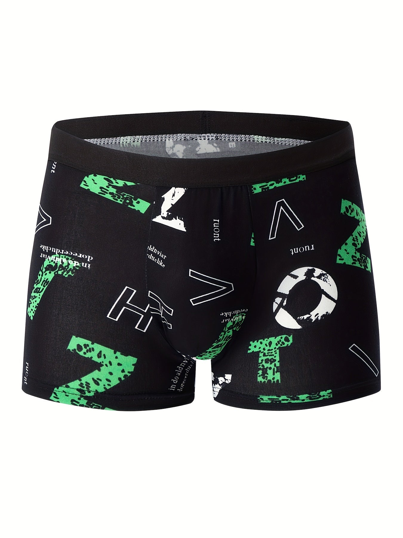 4pcs Flower Pattern Men's Underwear Boxers, Casual Boxer Briefs Shorts, Breathable Comfy Stretchy Boxer Sports Shorts
