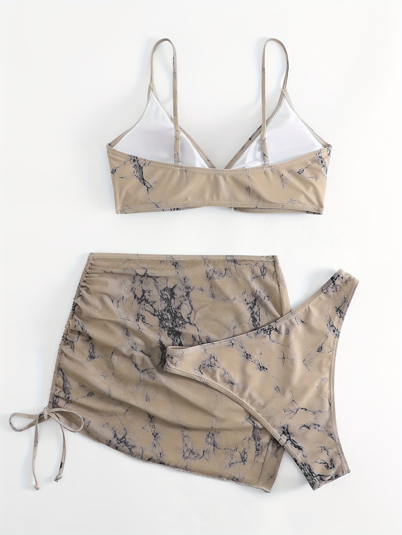 New Stylish And Sexy Backless Elegant Casual Vacation Slimming Two-Piece Women's Bikini Set for Swimming., High Waisted Bikini Set