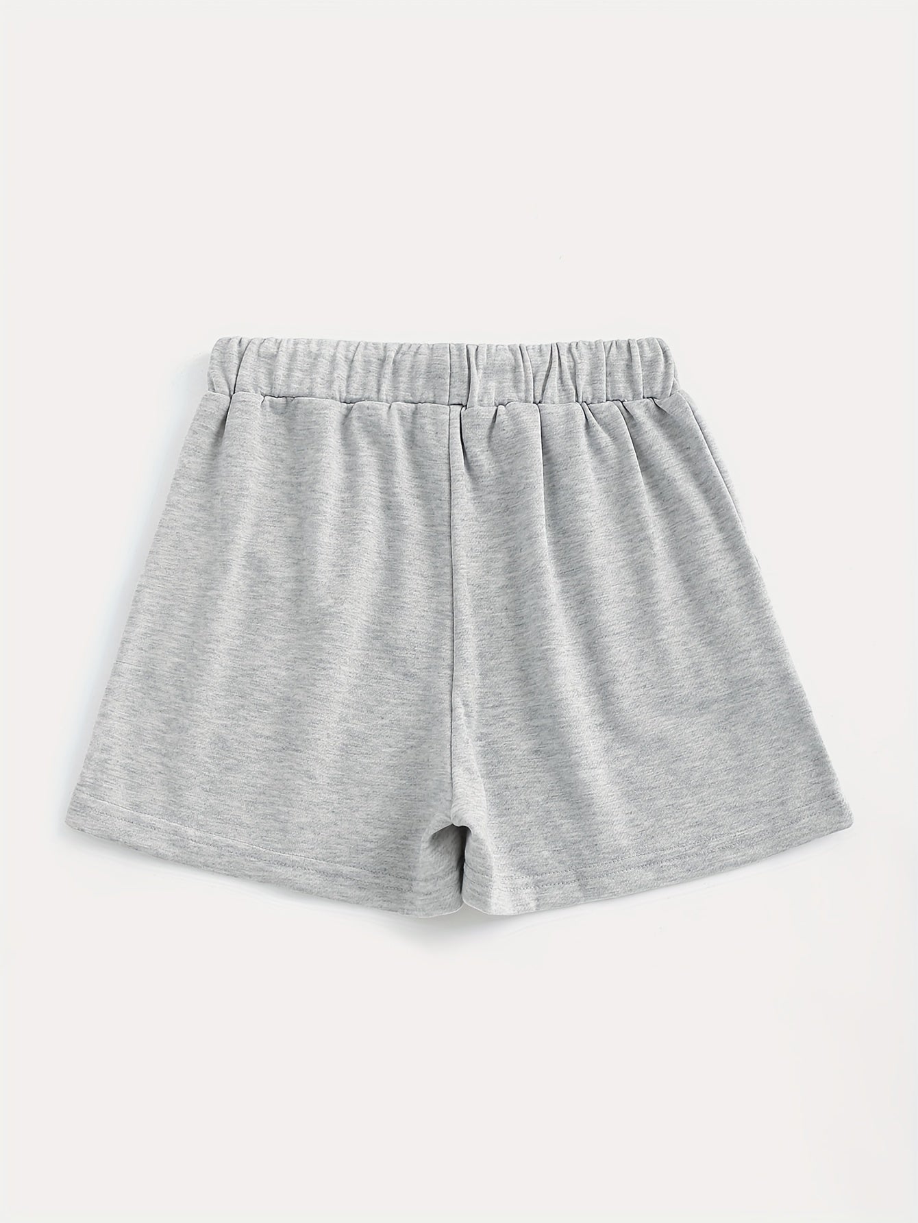 Flame Print Shorts, Drawstring Elastic Waist Casual Shorts For Spring & Summer, Women's Clothing