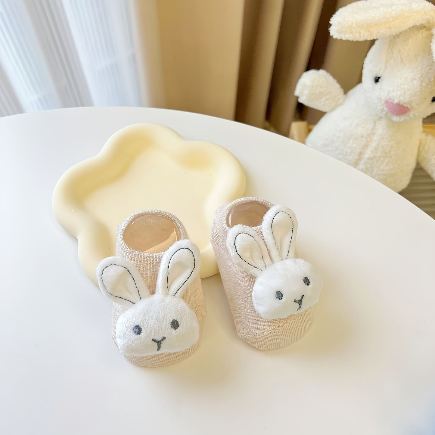 A Pair of Baby Socks for Newborns, Suitable for Infants Aged 0-1, Featuring Non-Slip Soles for Crawling And Walking