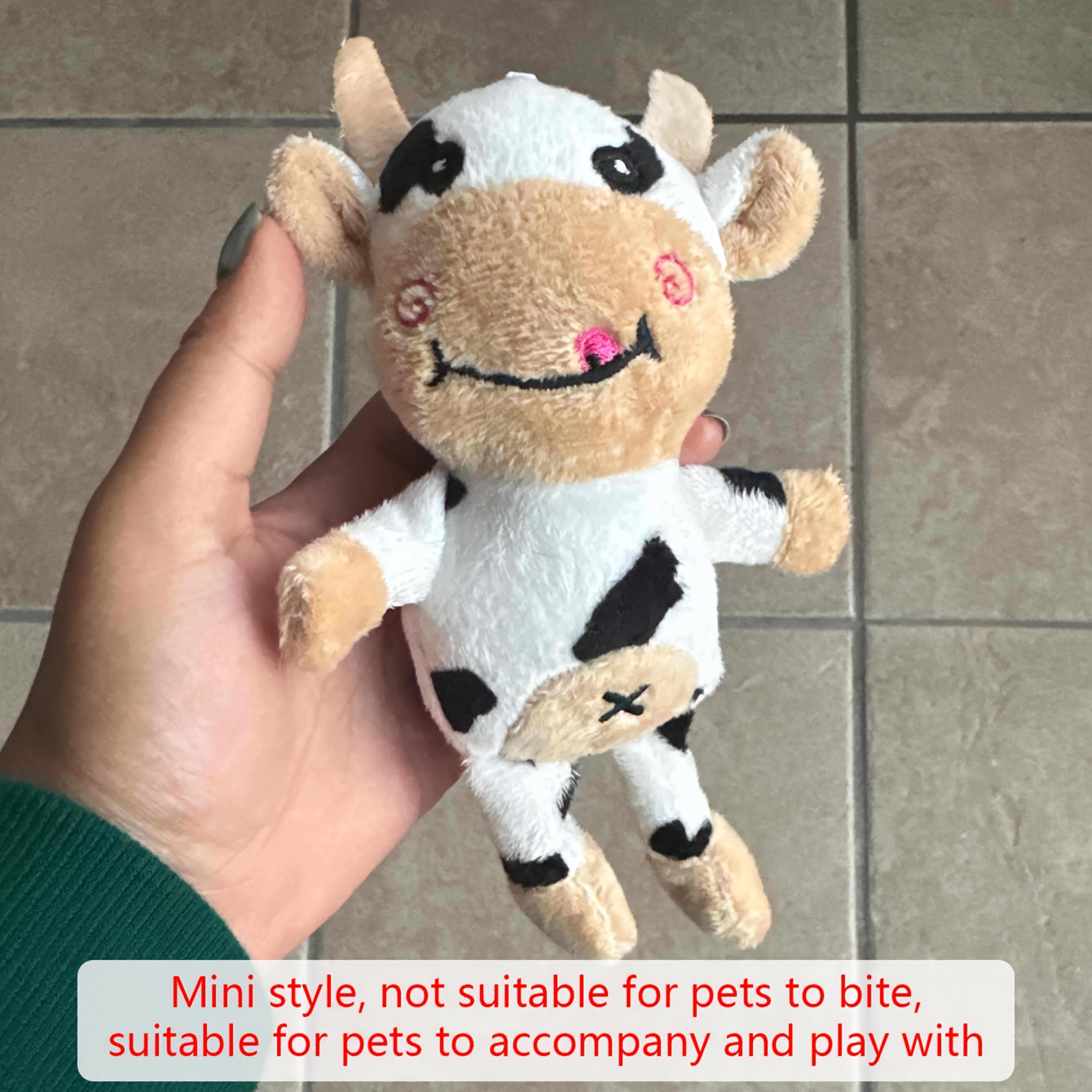Adorable 1pc Cow Plush Toy - Perfect Chew Toy for Dogs and Cats!