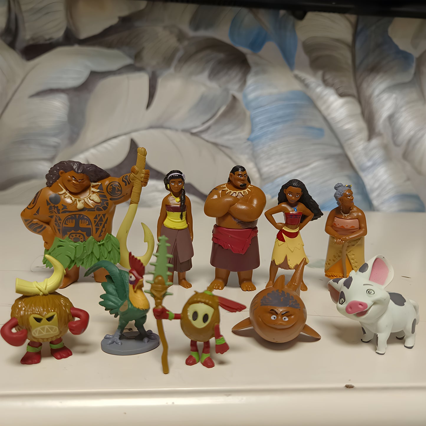 10pcs/ set Moana Character Statue - Perfect choice for home and car decoration, ideal Christmas and Easter gift, PVC collectible ornaments