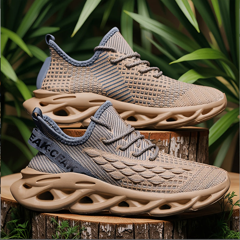 Men'S Blade Sneakers, Breathable Shock Absorption Running Shoes Lightweight Non-Slip Shoes for Jogging Tennis Gym, Walking Sneakers, Athletic Shoes