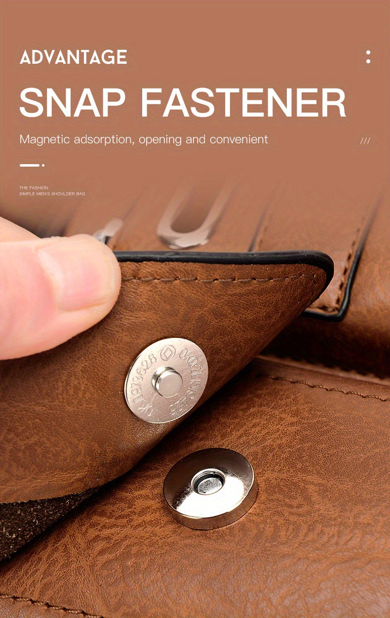 Men's Single-Shoulder Bag, Crossbody Bag, Business Messenger Bag, Shoulder Bag, Handbag, Casual Bag for Men
