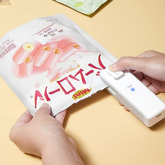 Food Bag Sealer, 2 IN 1 Portable Handheld Heat Seal And Cutter, Mini Food Sealers For Storage