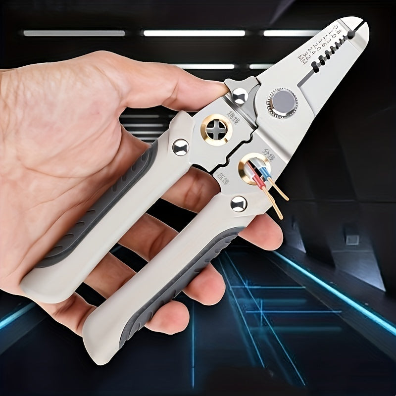 1pc Wire Stripping Pliers Multifunctional Electrician Pliers Split Wire Winding Stripping Pliers Crimping Pliers Stripping Pliers Hardware Tools Electrician Universal Tools Pliers