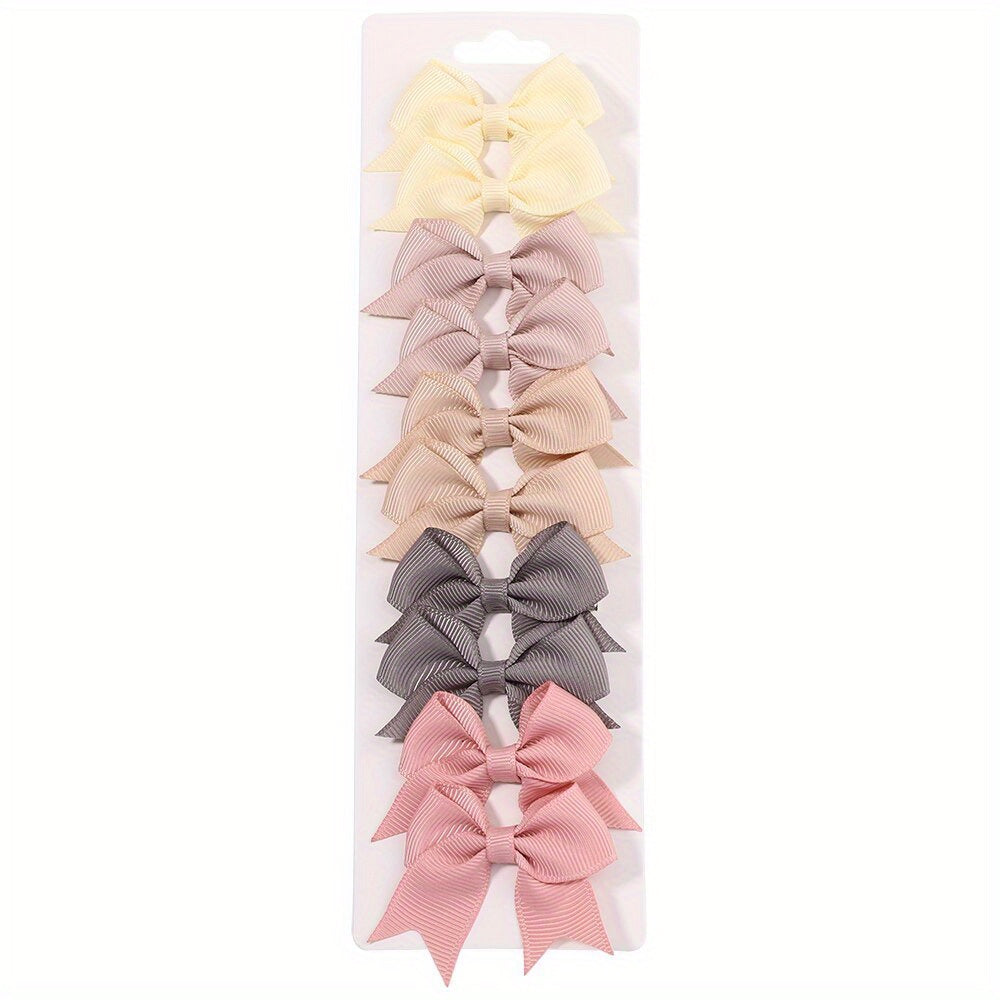 10pcs Adorable Baby Girls Bow Hair Clips - Perfect For Stylish Headwear, Ideal choice for Gifts