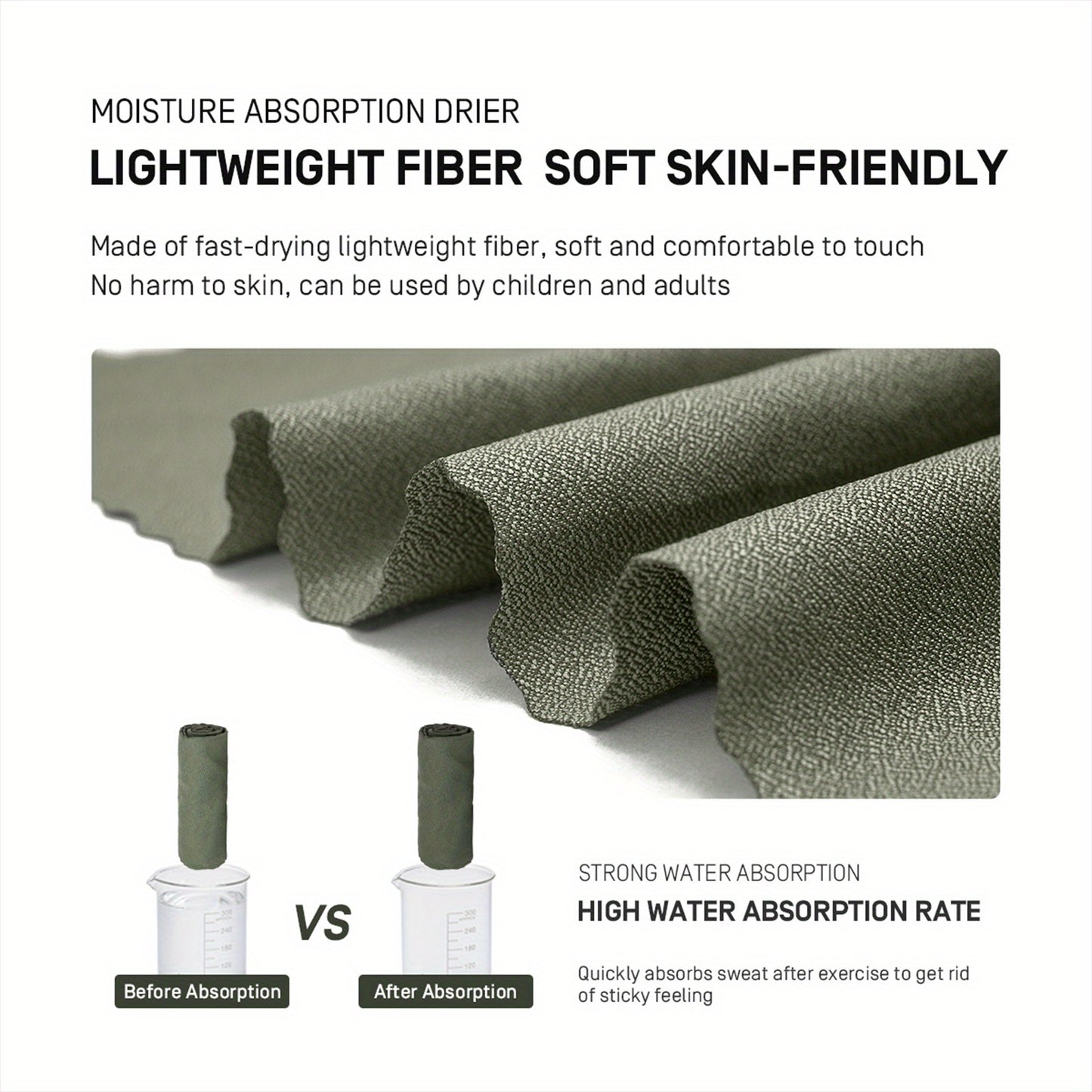 [Ultralight Quick Dry Towel] ETROL Ultralight Quick Dry Towel | Portable, Absorbent Microfiber Sports Towel for Camping, Gym, Swimming, Yoga - Lightweight, Durable, Compact Design