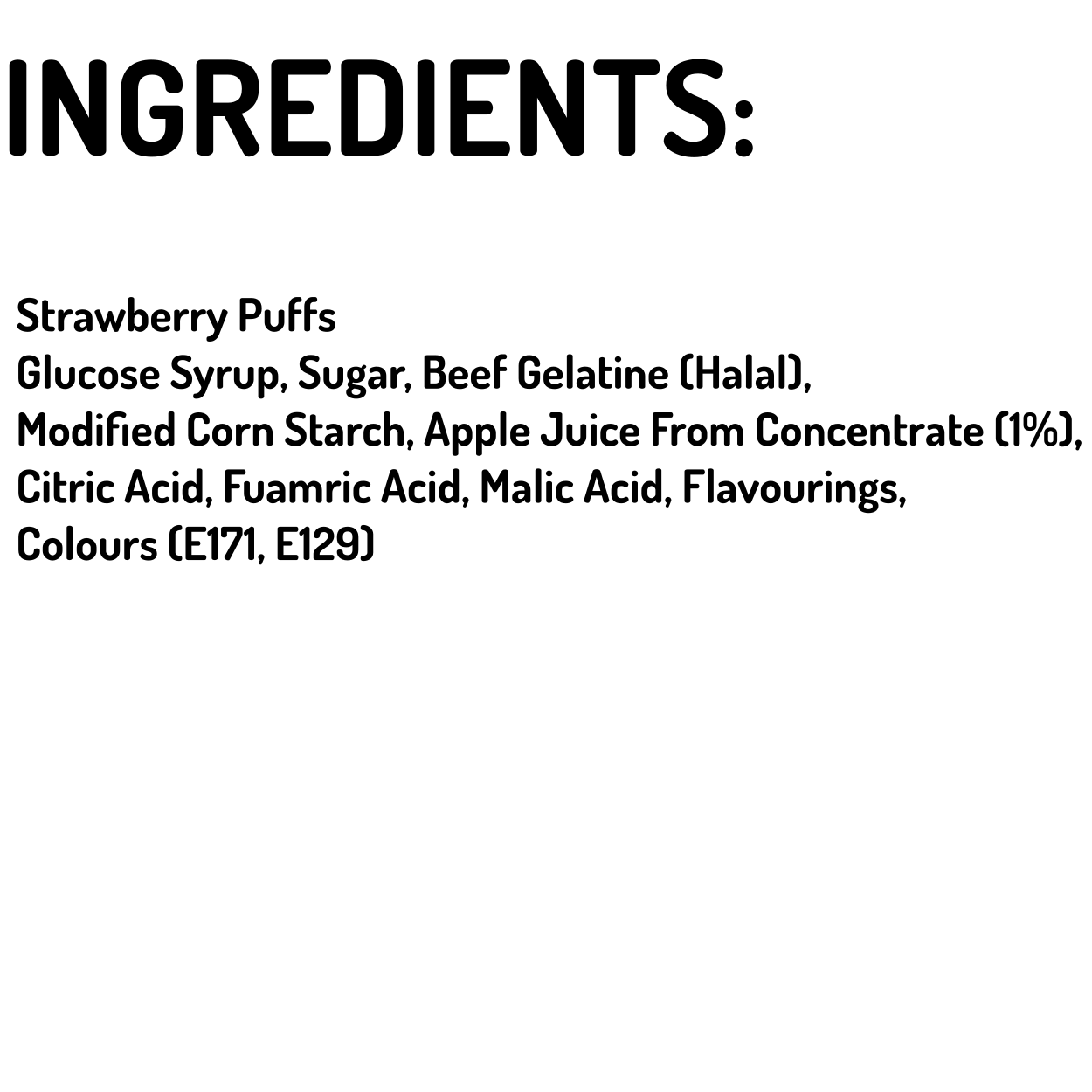 Sweetzone Strawberry Puff - 805G Tub - 350pcs - Pic N Mix Style Sweets