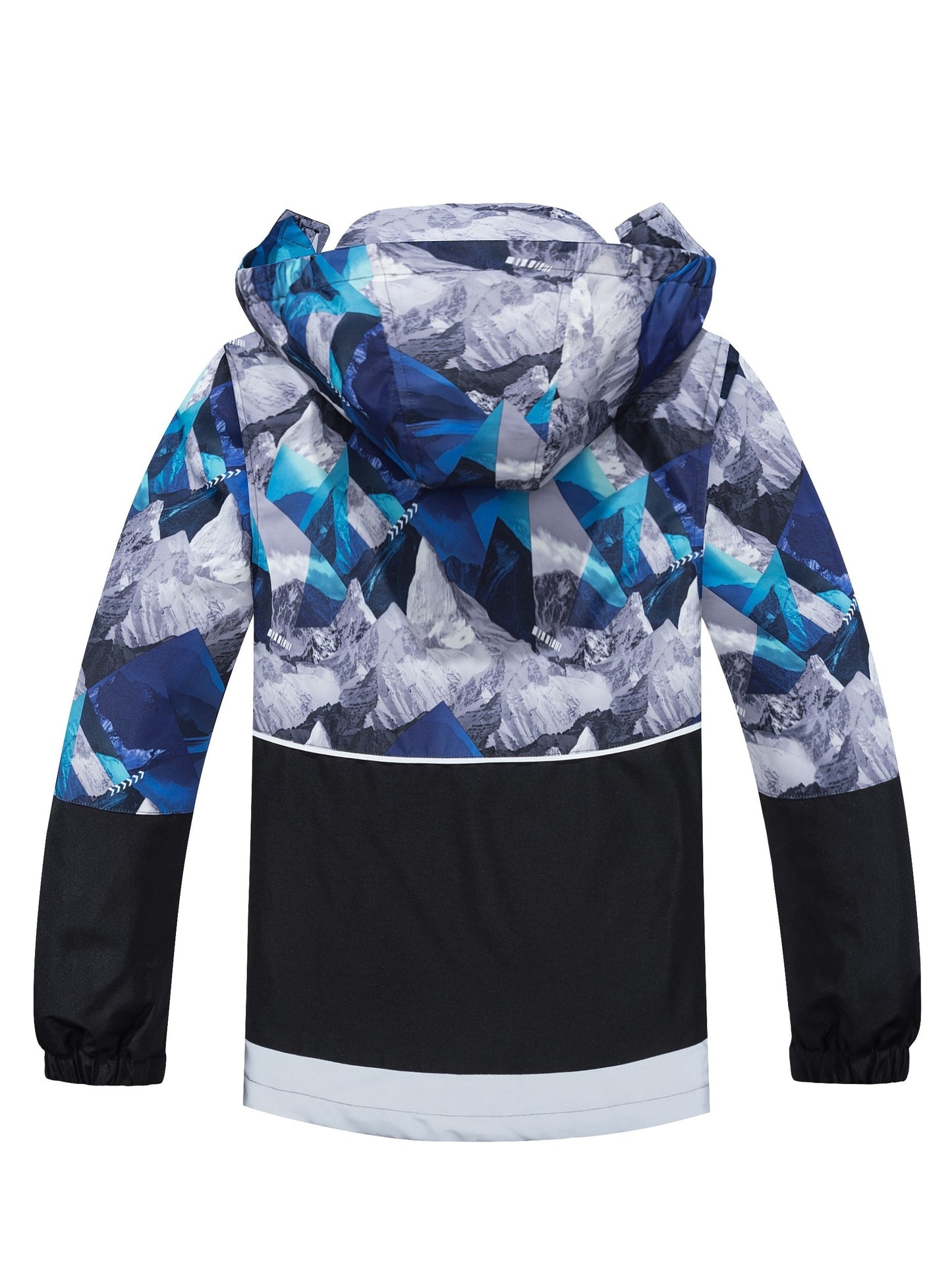 TOP&SKY KIDS Boys Lightweight High Quality Jacket with Removable Hood - Windproof Coat, Full-Zip Closure, Green/Black Camo, Machine Washable Outerwear for & Kids (Spring/Fall) - Ideal for Running, School, Travel, Kids Outdoor