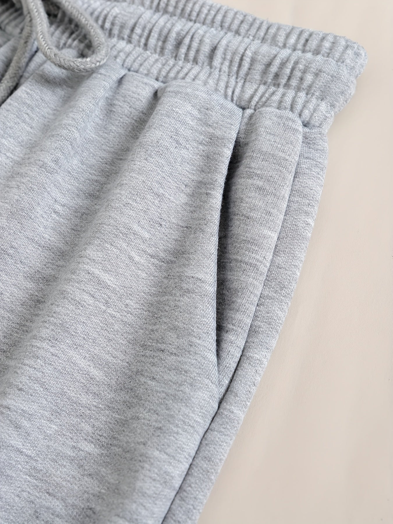 Solid Sports Shorts With Pockets, Tie Waist Casual Every Day Shorts, Women's Clothing