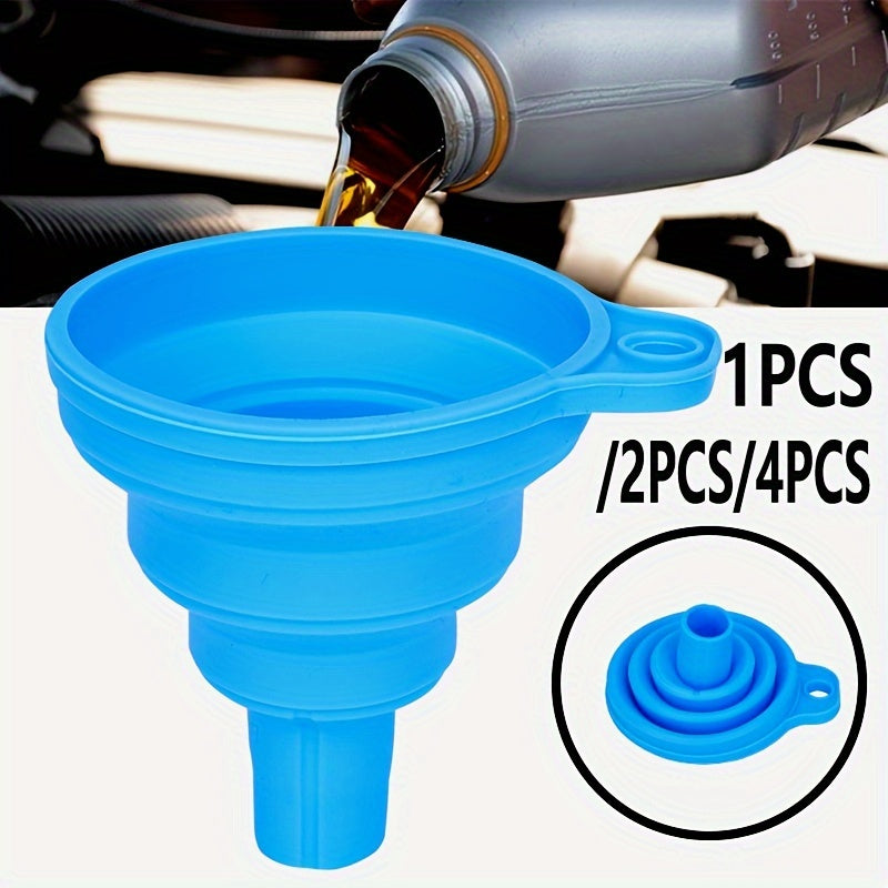 [Foldable Car Funnel] Durable & Flexible Foldable Portable Funnel for Car Engine Oil Change | Universal Fit, Leak-Proof Design with Easy-Pour Spout, Automotive Fluid Transfer, Car Maintenance Tool, Userfriendly Design, Leakpr