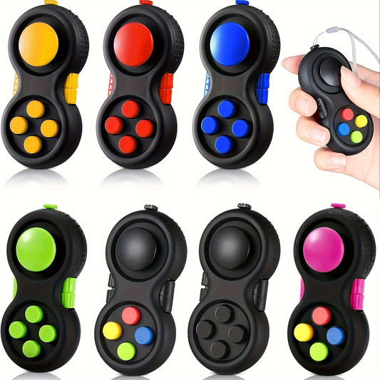 Fidget Pad With 8 Fidget Functions, Fidget Controller Stress Reducer, Fidget Toy Cube Relieves Stress And Anxiety Toys Christmas, Halloween, Thanksgiving Day easter gift