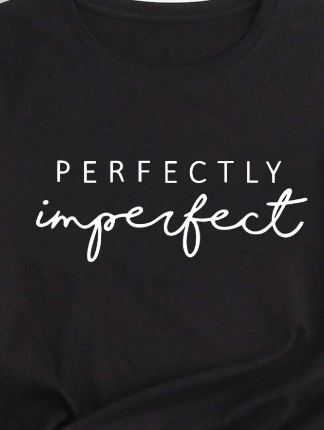 Letter Print Crew Neck T-shirt, Casual Loose Short Sleeve Summer T-Shirts Tops, Women's Clothing