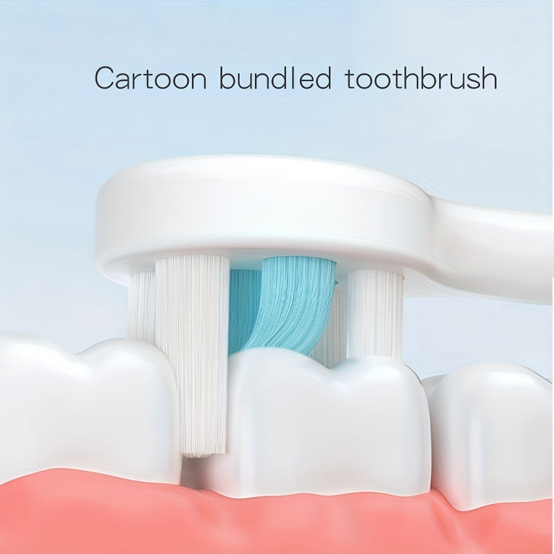 1pc Fun Cartoon Character Toothbrush - Gentle Extra Soft Bristles for Sensitive Teeth and Gums, Effective Deep Cleaning for Kids' Oral Care at Home, Suitable for Daily Use, Ages 3-7 Years Old