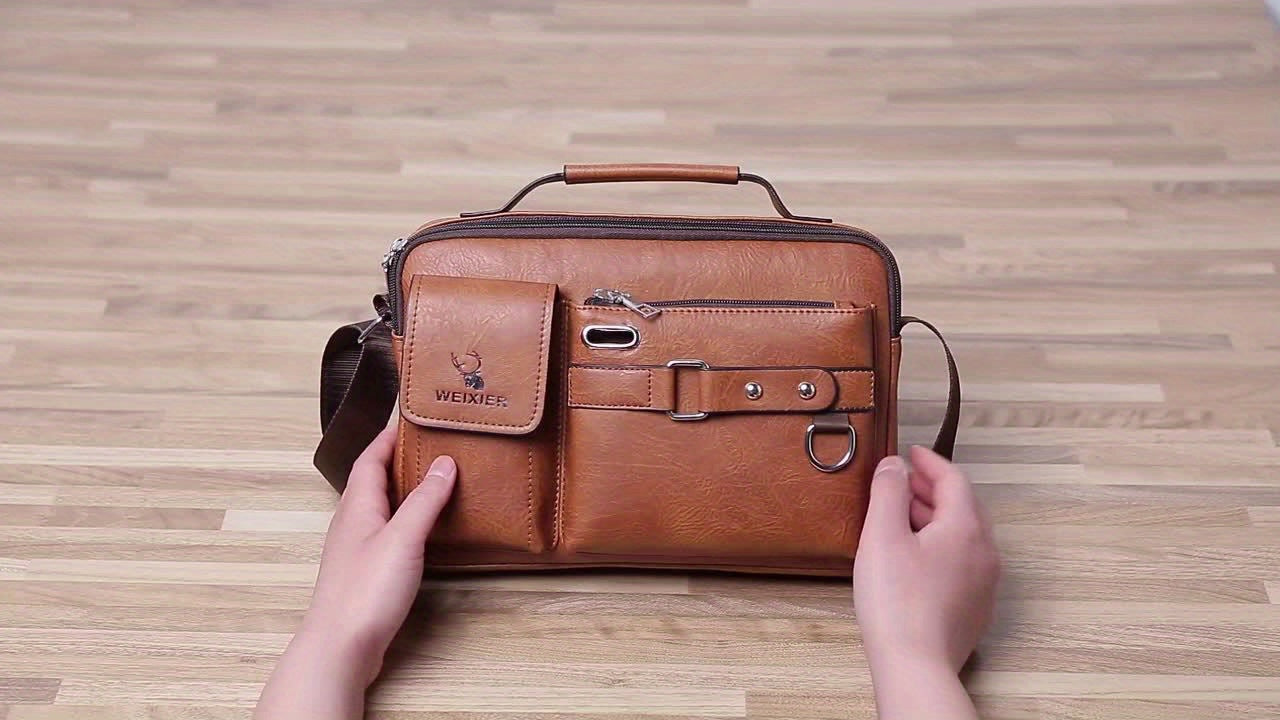 Men's Single-Shoulder Bag, Crossbody Bag, Business Messenger Bag, Shoulder Bag, Handbag, Casual Bag for Men