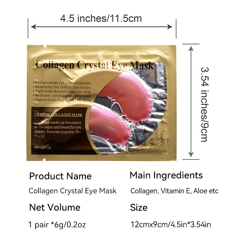 Hydrating Pink Under Eye Mask Hydrogel Moisturizing Under Eye Patches for Women And Men