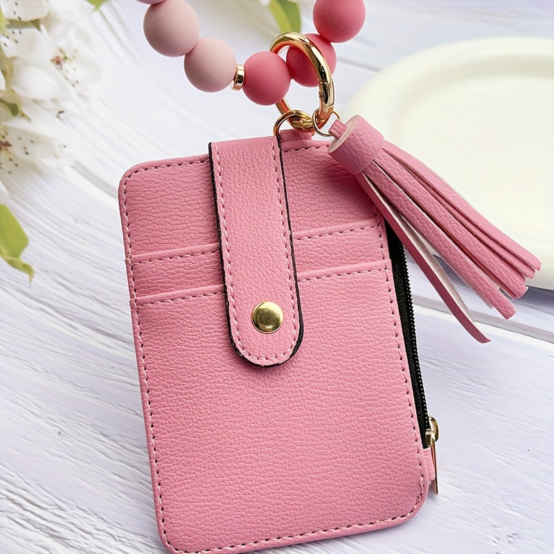 1pc Stylish Leopard Sun Flower Cow Pattern Silicone Bangle - Western Cowboy Bag Bead Keychain, Ladies Wallet Card Holder, Fashionable Key Ring with Unique Design and Colorful Pattern