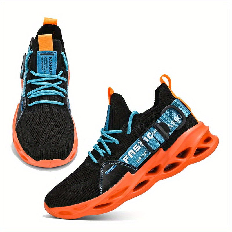 Women's Breathable High Impact Sneakers with Blade Type Lace Up and Thick Sole Koningsdag/King's Day