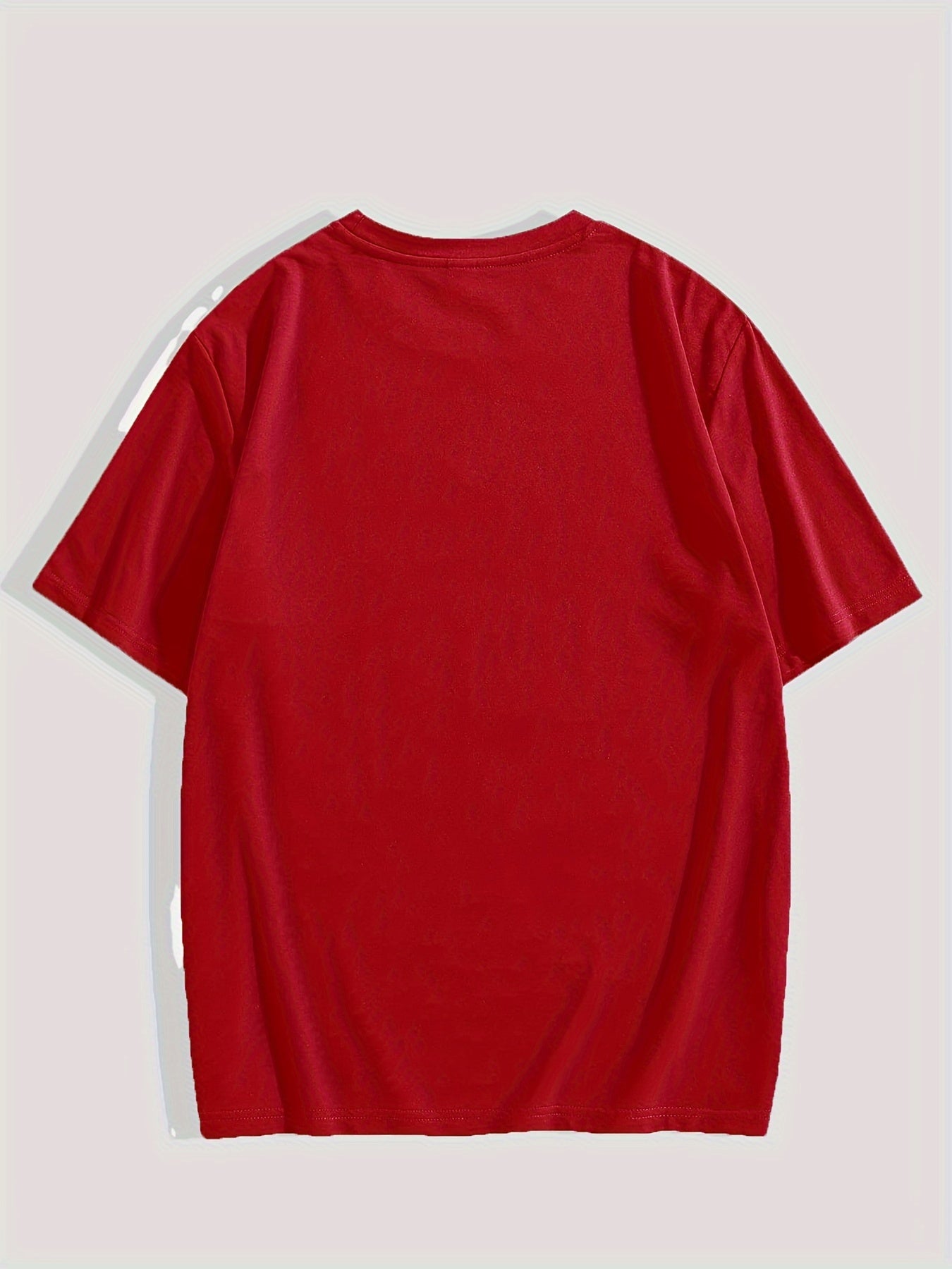 Men'S Keep it Quiet Gothic Character Graphic Tee - Casual Polyester Short Sleeve T-Shirt with Bold Red Lettering, Crew Neck, Spring/Autumn Streetwear