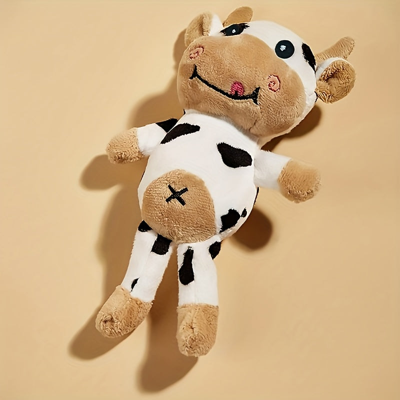 Adorable 1pc Cow Plush Toy - Perfect Chew Toy for Dogs and Cats!