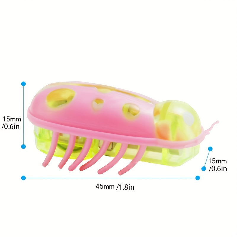 Interactive Electric Ladybug Cat & Dog Teaser Toy - Automatically Escapes Obstacles!