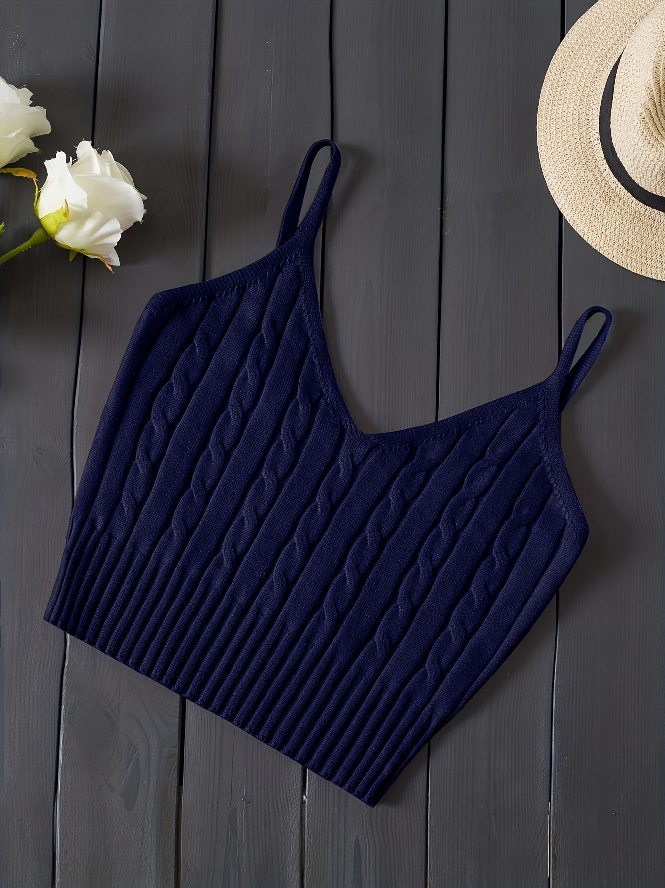 Women'S Stretchy Tank Top - V-Neck Sleeveless Casual Vest with Ribbed Texture, Beige, Versatile for Layering or Standalone Outfits, Allseason Apparel | Vneck Design | Construction, Ladies Tank Tops