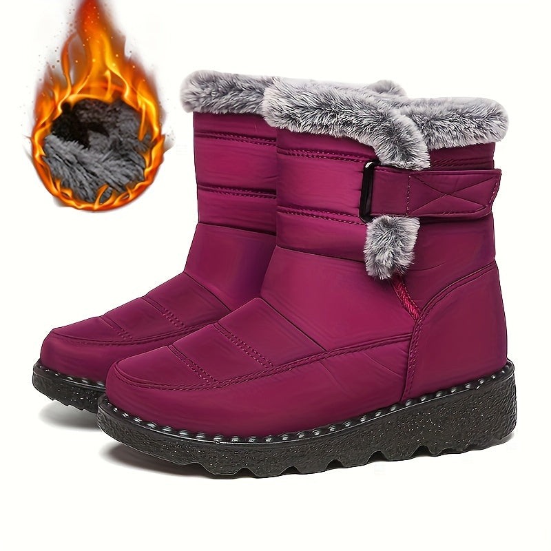 Winter Boots for Women New Long Plush Snow Boots Woman Platform Ankle Boots Warm Shoes