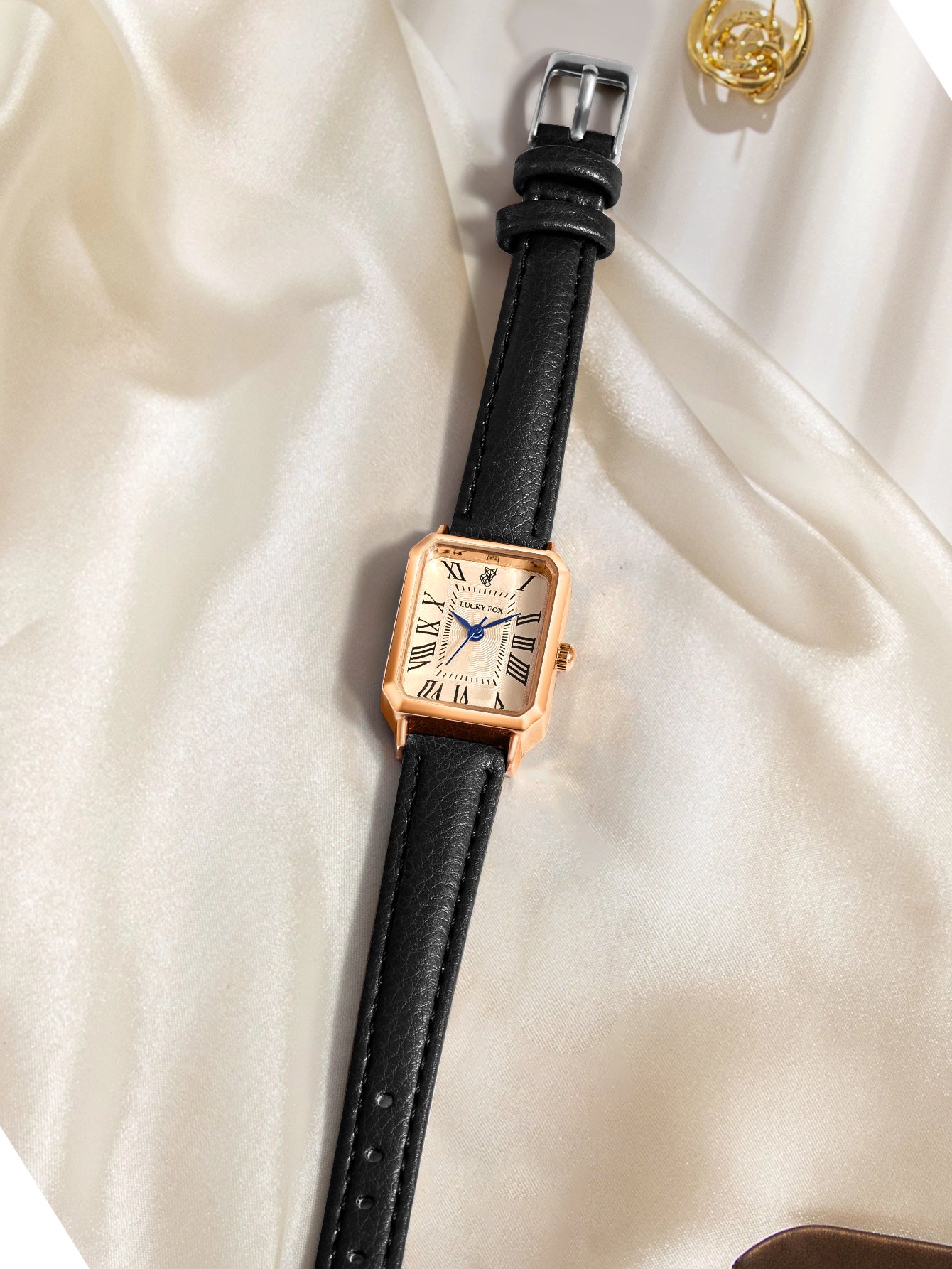 Ladies Square Roman Numeral Luxury Vintage Fashion Quartz Watch Fancy Women Watches Jewelry Sophisticated And Stylish Women Watch