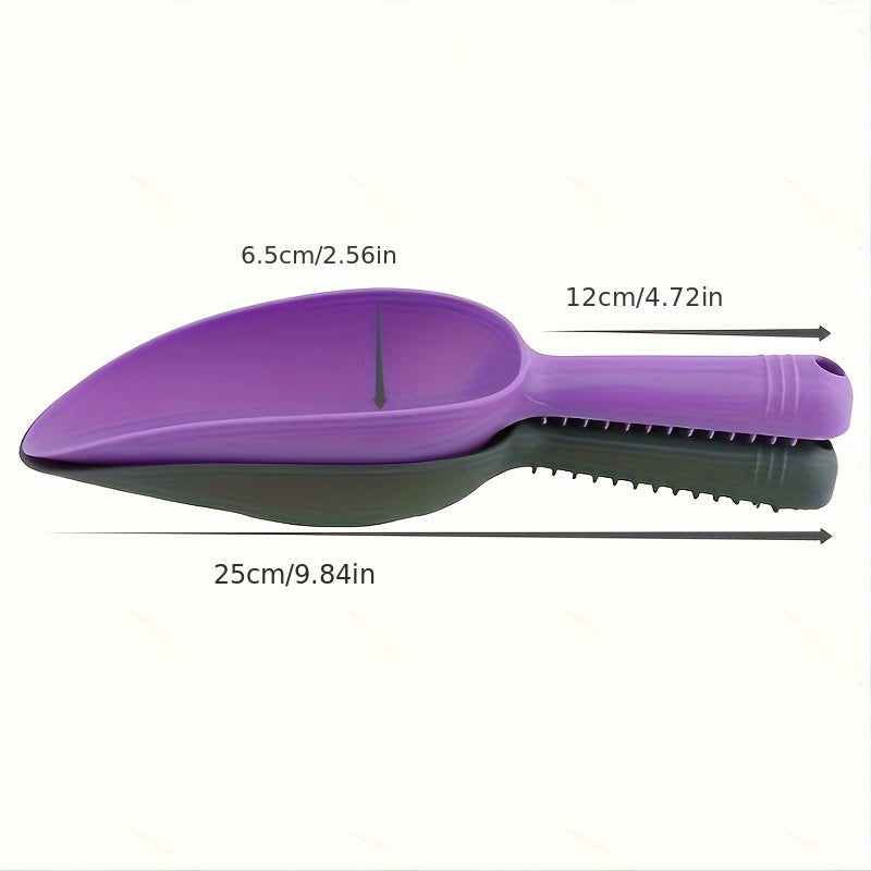 1pc Garden Shovel, Flower Vegetables Planting Soil Loosening Shovel, Plastic Succulent Plants Soil Shovels, Handheld Soil Scoop Scale Mark Loosening Soil, Plastic Potting Soil Scoop Garden Shovel Digging Tool, Garden Supplies