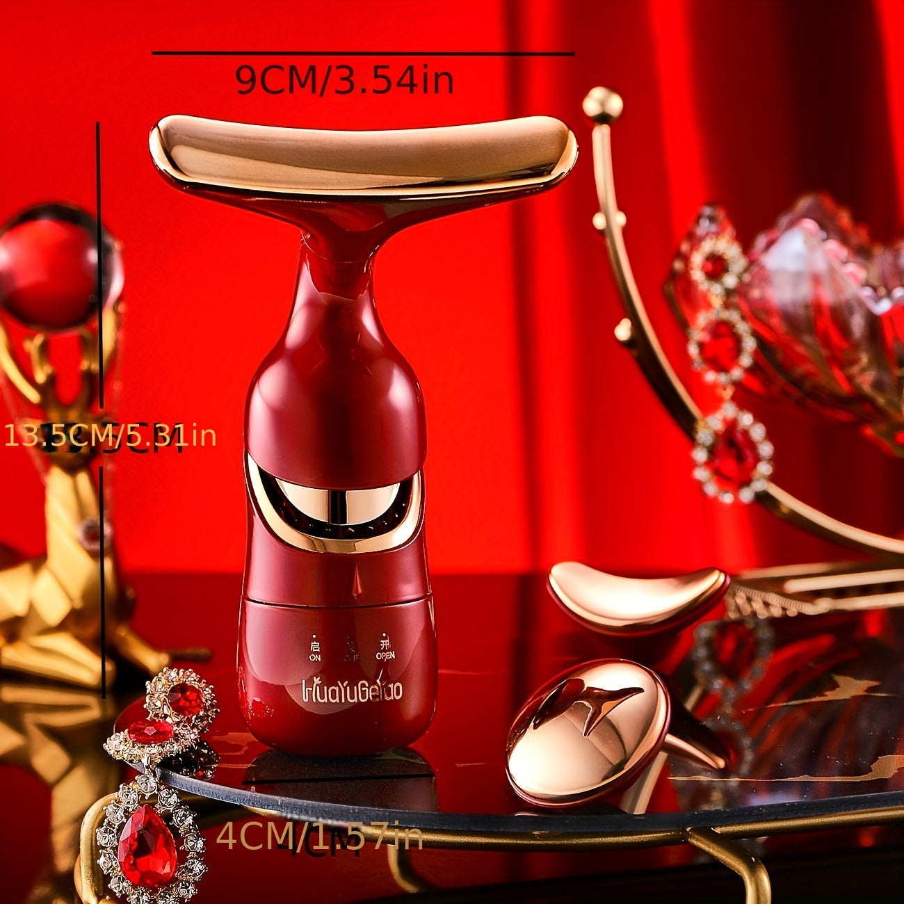 Advanced 3-in-1 Facial Beauty Massager - All-in-One Skincare Solution for Stimulated Hydration Boost, Ergonomic Comfortable Grip - Perfect Gift Choice for Women, A Special Occasion Delight - Mothers Day Gift