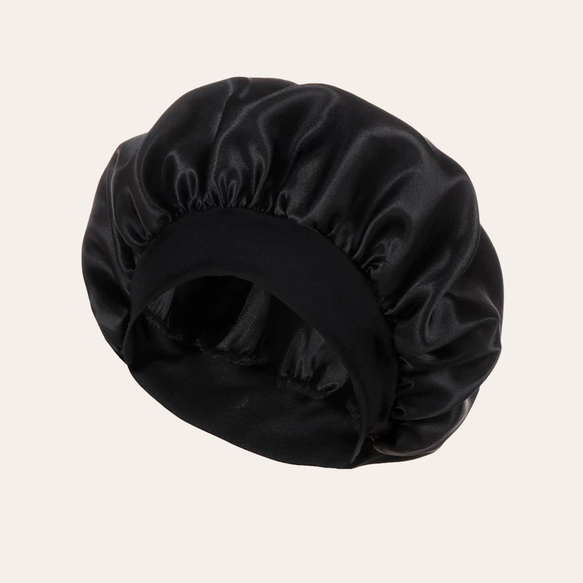 2023 New Women'S Fashion Hair Bonnet - Wide Brim Elastic Sleep Cap for Curly Straight Hair, Pink Fluffy Polyester Bath Hat with Ruffled Edges, Oil-Free Dry Hair Cover for Sleep & Relaxation, Hair Bonnet for Sleeping, Comforta