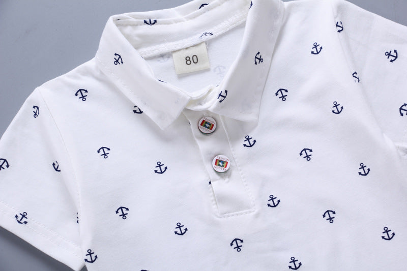 Boys' Summer Short Sleeve Set, New  Breathable Two-Piece Outfit for Toddlers, Perfect for Outdoor