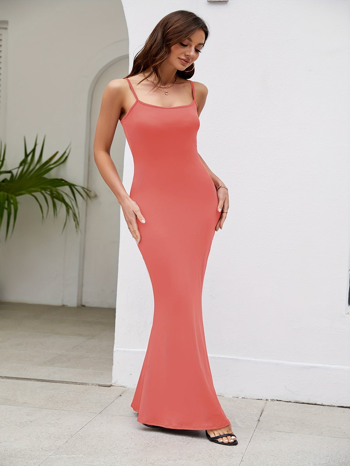 2025 New European and American Cross-border Fashion Elegant Party Dress Halter Backless Long Dress for Women