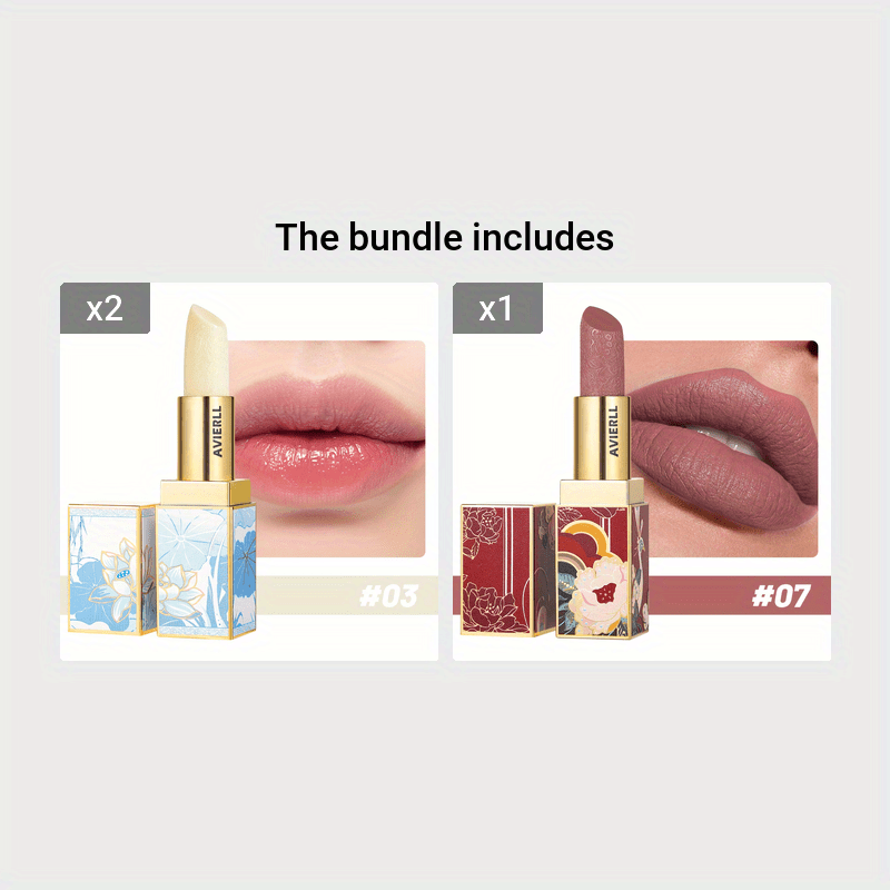 Exquisite Matte Velvet Lipstick Set - Moisturizing, Non-Sticky, Smudge-Proof, Waterproof, Lipstick - Perfect Festival Gift For Women - Chinese Traditional Printed Valentine's Day Gifts, Lunar New Year Gifts