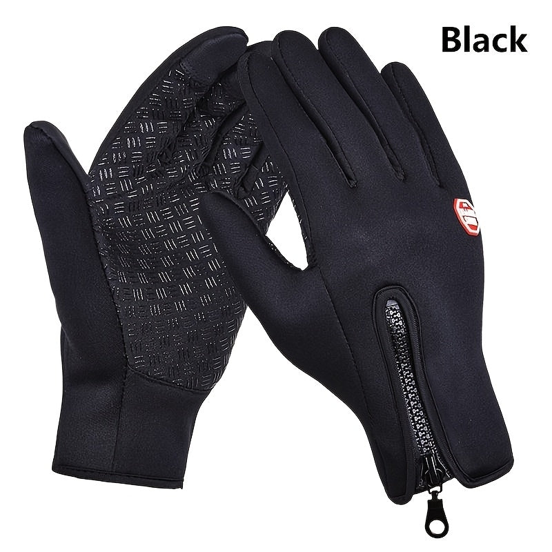 Men'S and Women'S Outdoor Touchscreen Windproof Gloves - Full-Finger Design, Warm-Keeping, Gloves for Cold Weather, Winter Gloves|Stylish Glove Design|Warm Gloves