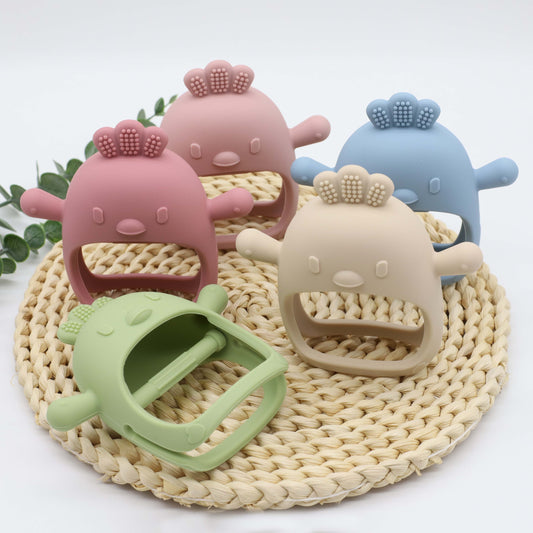 Silicone Teething Toy Suitable for Children Over 3 Months Old, Used as Sucking Chew Toy