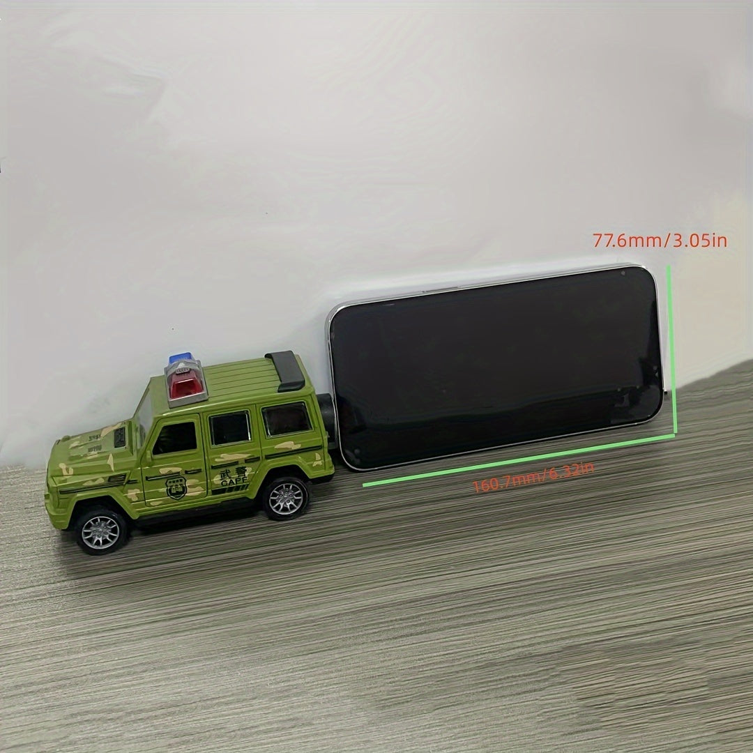 Toy Car Inertia Drop Resistant Openable Door Police Car Fire Truck Model Off-road Small Car