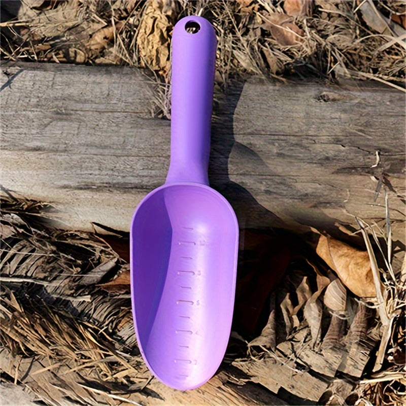 1pc Garden Shovel, Flower Vegetables Planting Soil Loosening Shovel, Plastic Succulent Plants Soil Shovels, Handheld Soil Scoop Scale Mark Loosening Soil, Plastic Potting Soil Scoop Garden Shovel Digging Tool, Garden Supplies