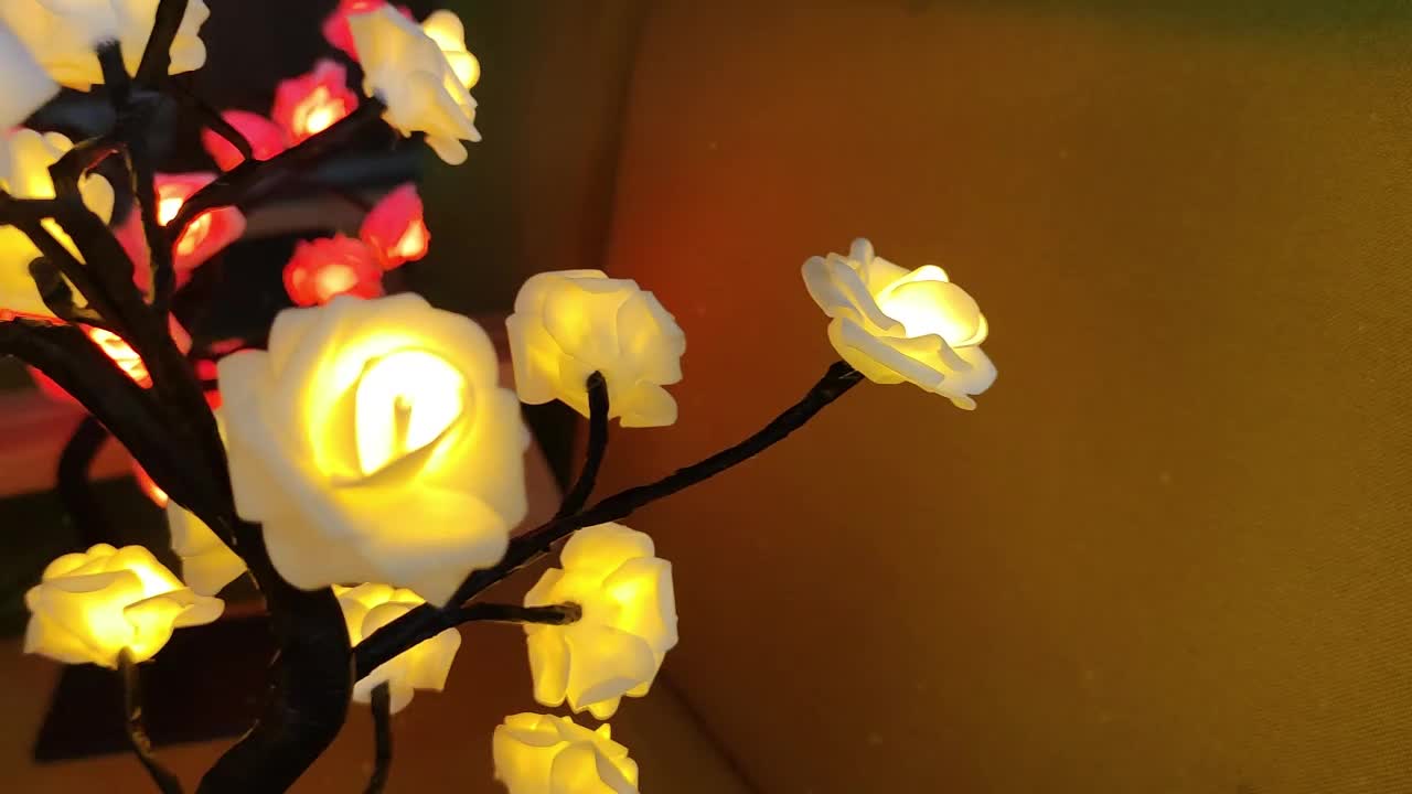 USB Powered Rose Tree Lamp, Shenzhi Tech LED Light Flower Night Light For Home Living Room Halloween Christmas Desk Decor