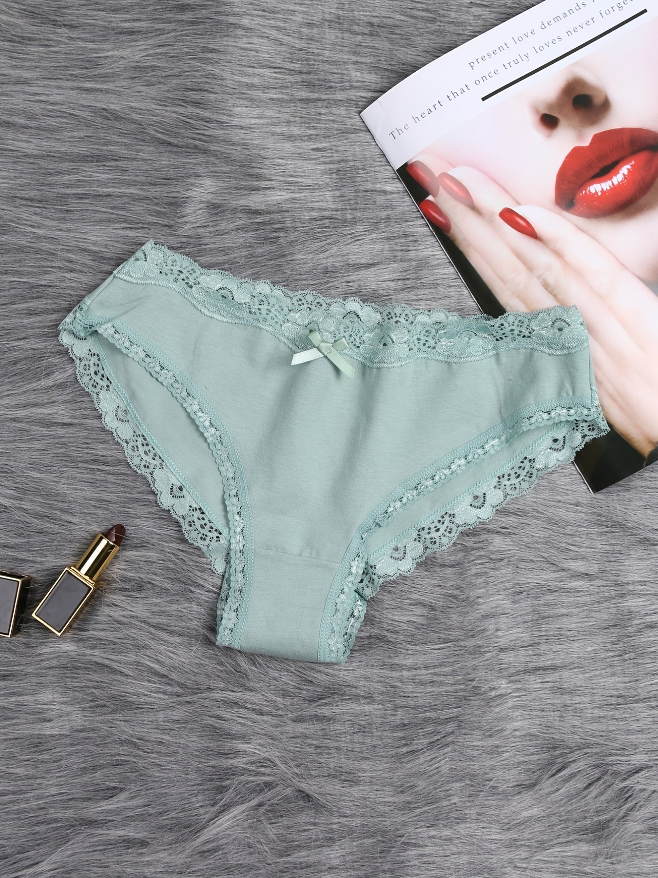6 pcs Breathable Lace Low Waist Women's Briefs - Fresh and Comfortable Bikini Panties