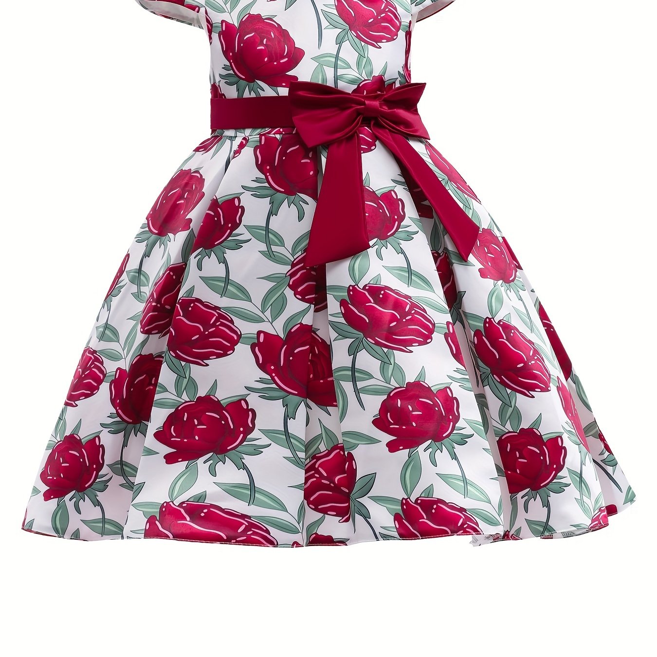 Children Eden 3-10 Years Girls Rose Print Dress