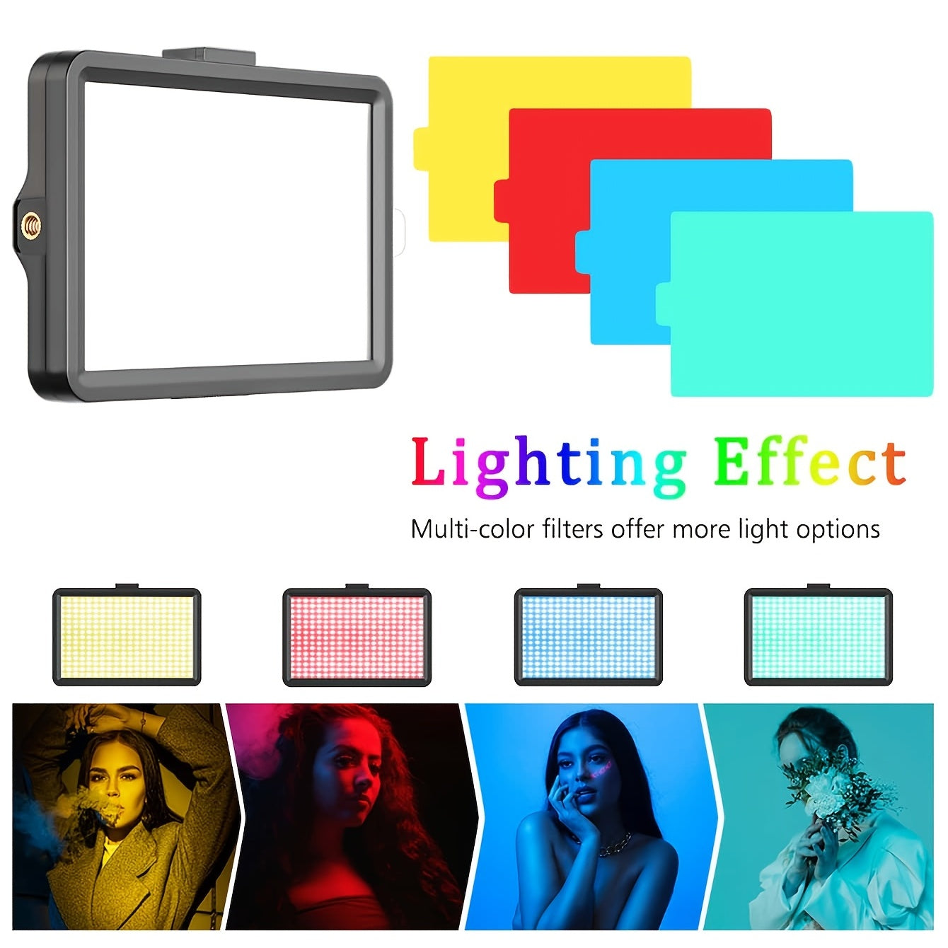 6-Inch Square Filling Lamp with Adjustable Two-Section Bracket - Perfect Gift for Birthday, Easter, Boyfriends, and Girlfriends - Black Color, Unique Design, and Easy to Assemble
