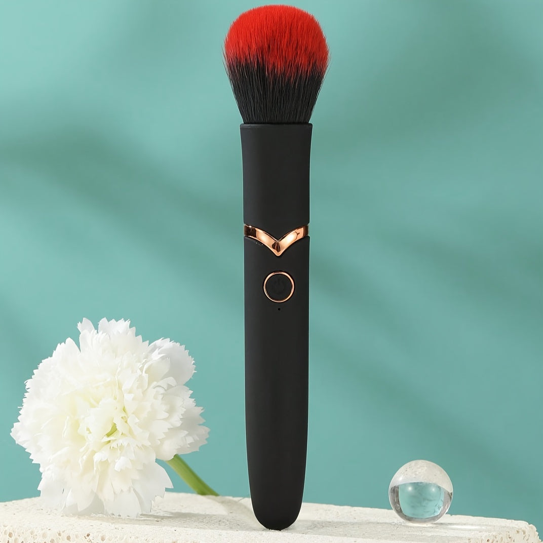 2-in-1 Dual Use High-Quality Gift Charging USB Vibration Stick with Rechargeable Lithium Battery, Non-Spermicidal, 150mAh - Adult Makeup Brushes and Sensual Toy Set