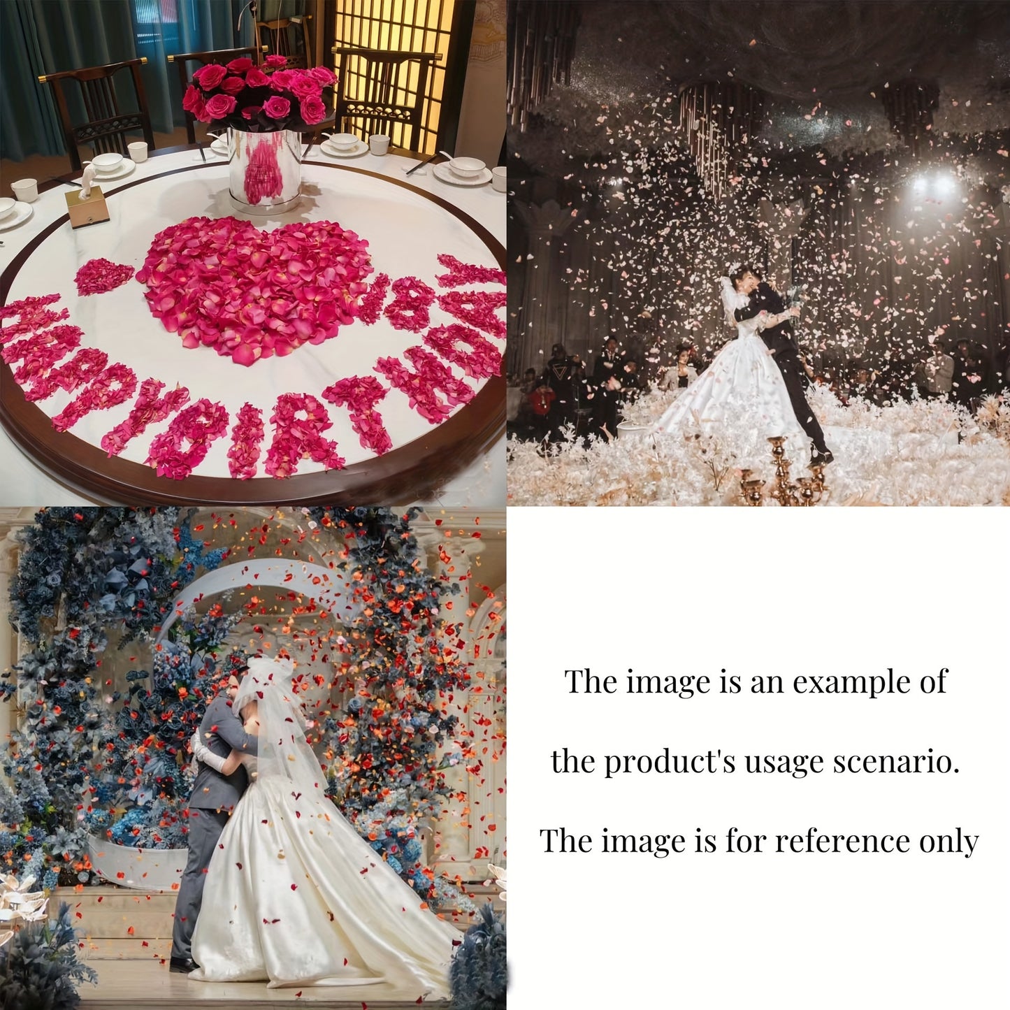 1pc/10g Dried Flower Floral Petals, Can Be Used For Wedding Scene, Birthday Scene, Indoor And Outdoor Landscaping Arrangement, Rain, Glass Bottle Decorations -winter, new year