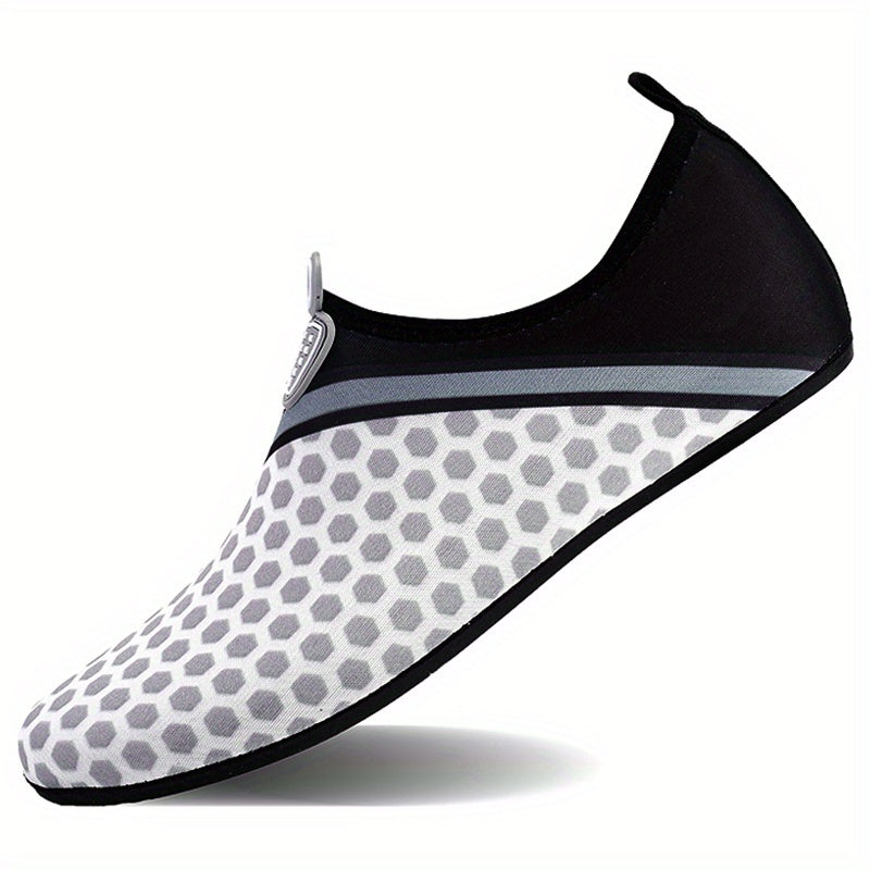 Men's Barefoot Aqua Shoes, Quick Dry Lightweight Non Slip Water Shoes For Summer Beach Creek Hiking Surfing Swimming Boating