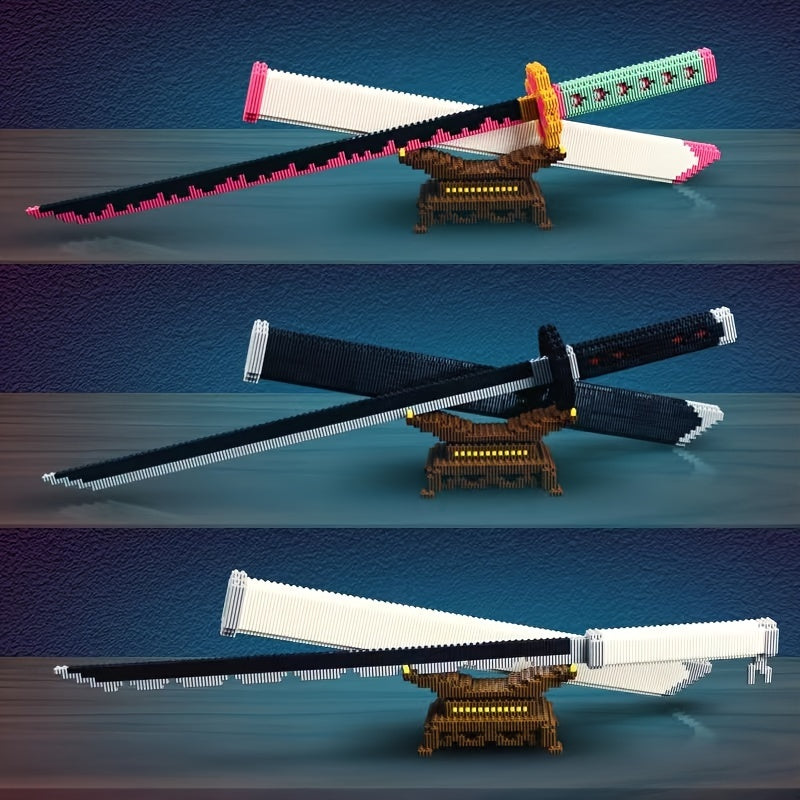 Magic Sword Interlocking Building Blocks Toy Set Anime Collectible Display Piece Halloween/Thanksgiving Day/Christmas gift