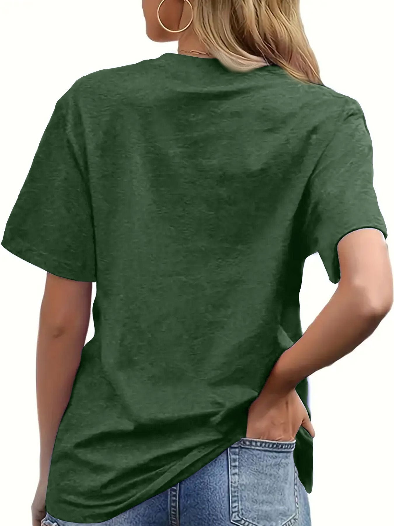Women's Fashion T-shirt, "Apparently I Have An Attitude Who Knew" Highland Cow Pattern Casual Short Sleeve Top